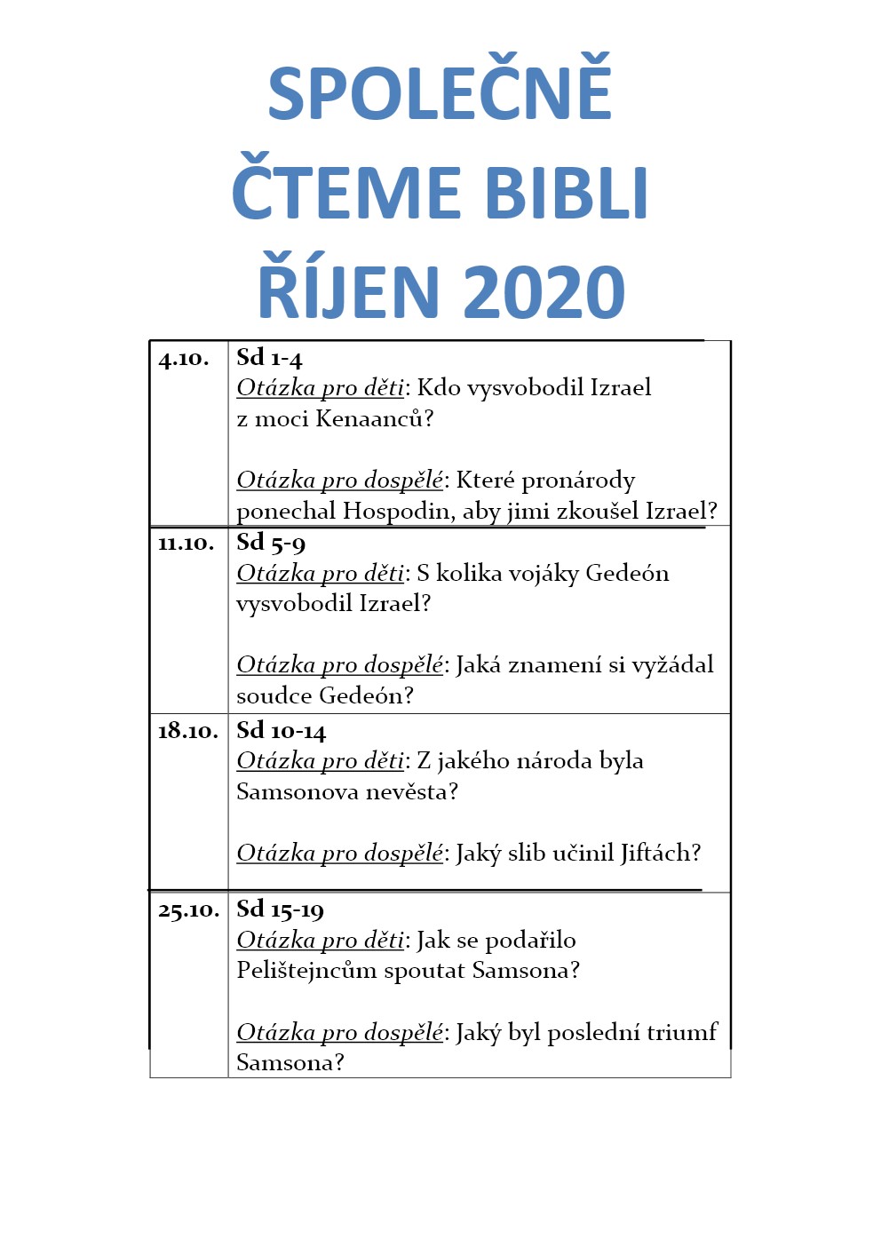 SPOLEČNĚ ČTEME BIBLI - ŘÍJEN 2020-1