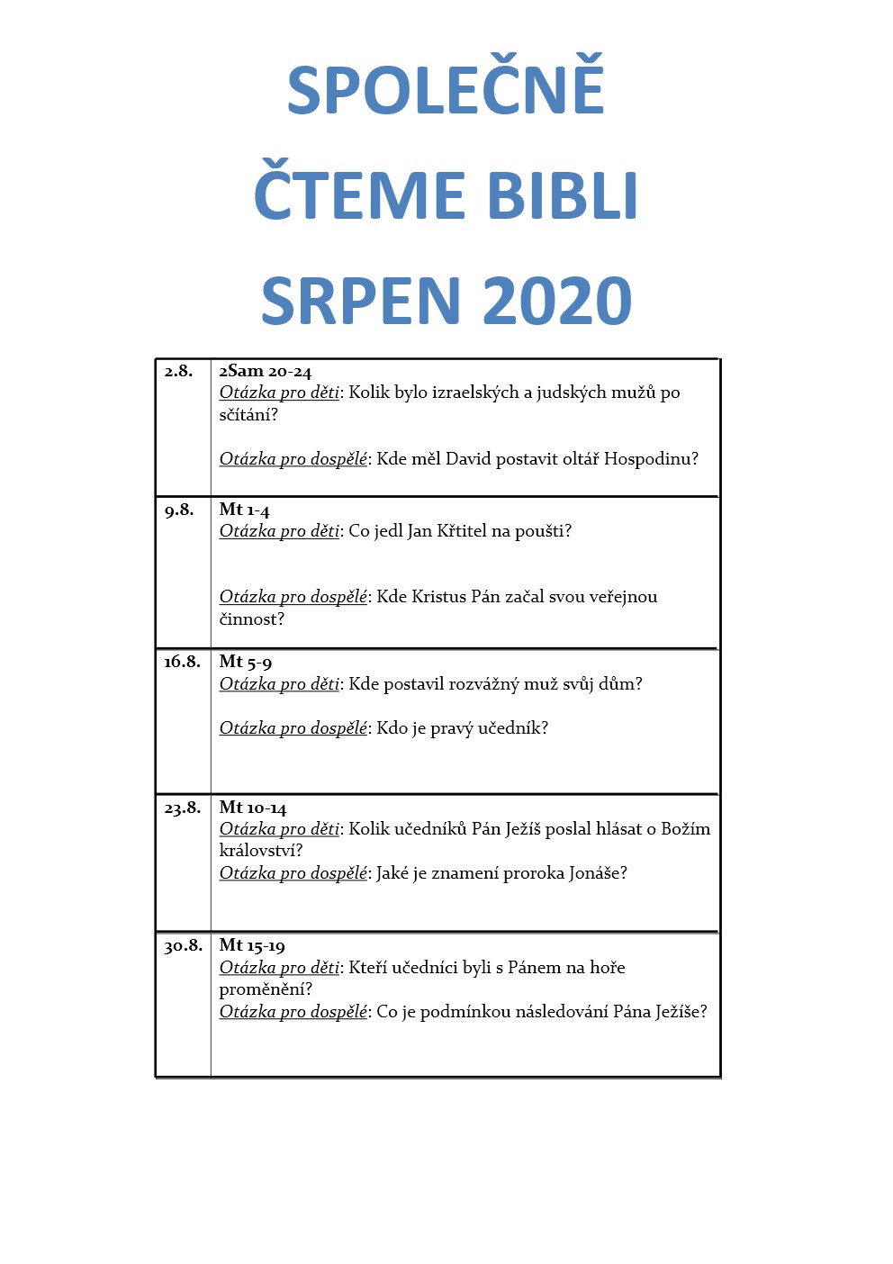 SPOLEČNĚ ČTEME BIBLI 2020-1